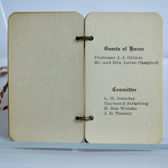 Antique 1925 Gamma Phi Delta Dance Card 10th Annual Draper Hall Oconomowoc Wisco - Picture 8 of 10